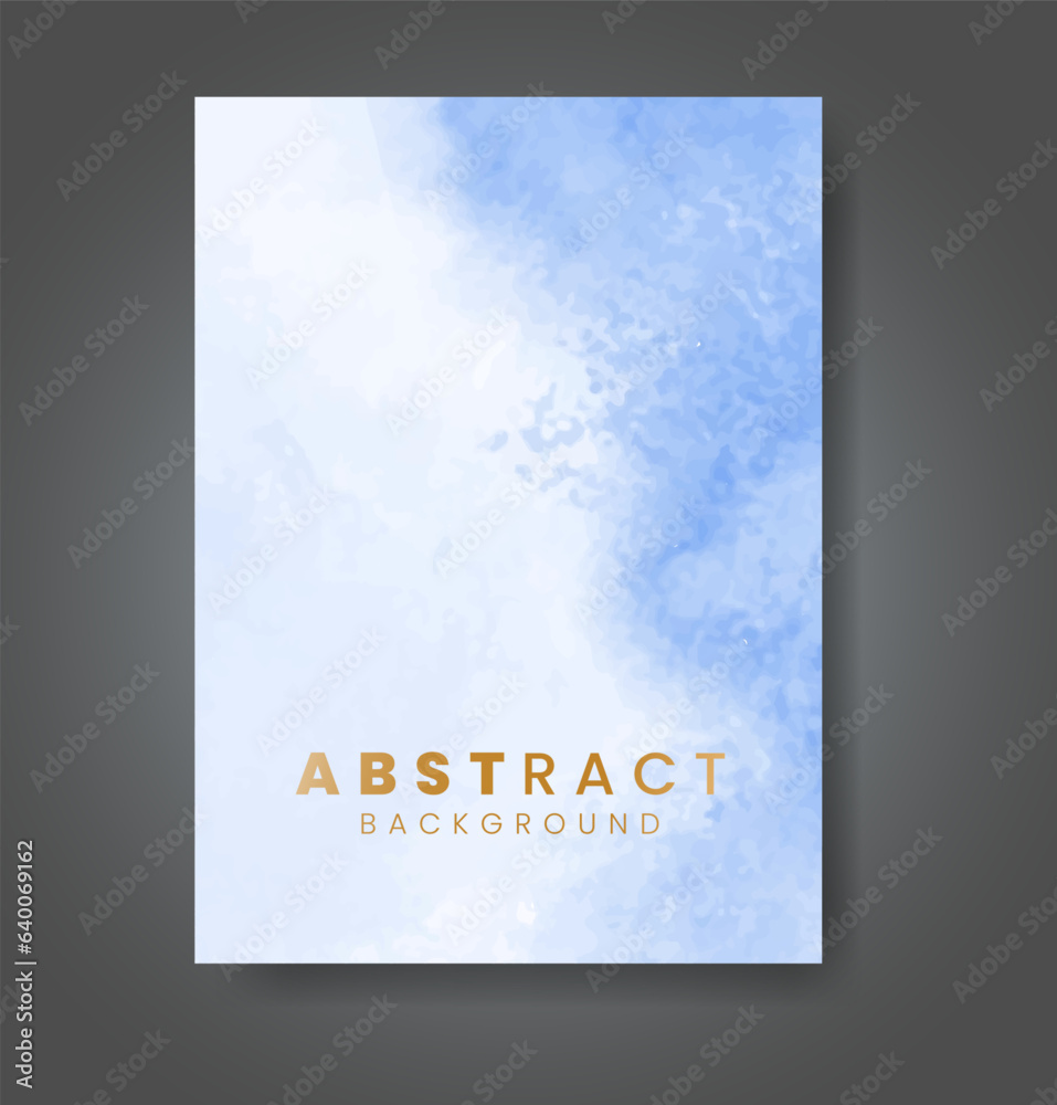 Cover template with watercolor background. Design for your cover, date, postcard, banner, logo.