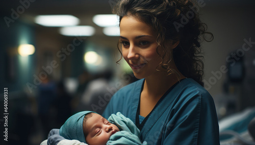 doctor woman and baby