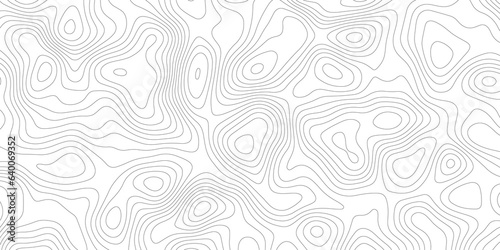 Topographic map background geographic line map with elevation assignments. Modern design with White background with topographic wavy pattern design.paper texture Imitation of a geographical map shades