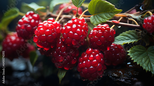 raspberry on the bush