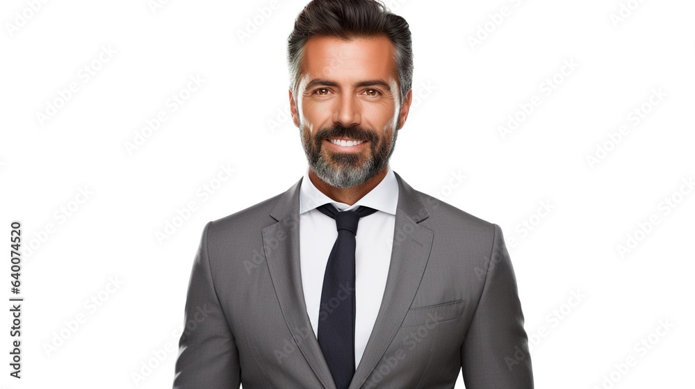 Businessman isolated on white background. generative ai Businessman isolated on white background. generative ai