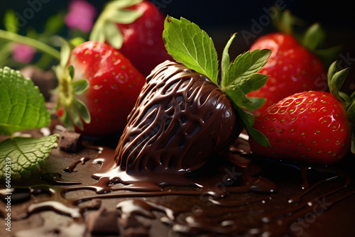 chocolate with strawberries