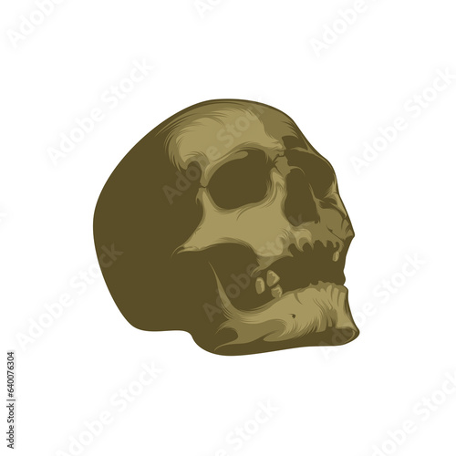 Plakat w ramie skull vector illustration