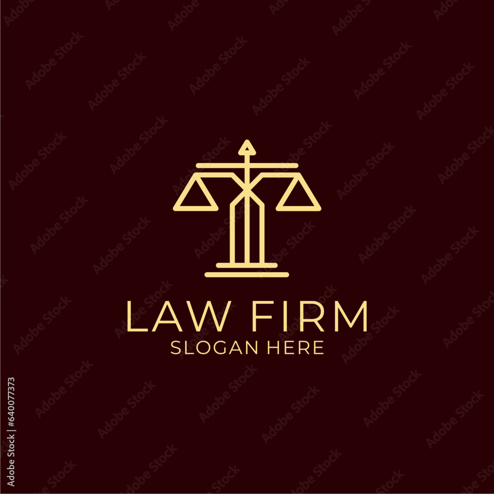 Logo design for luxury and elegant law firm