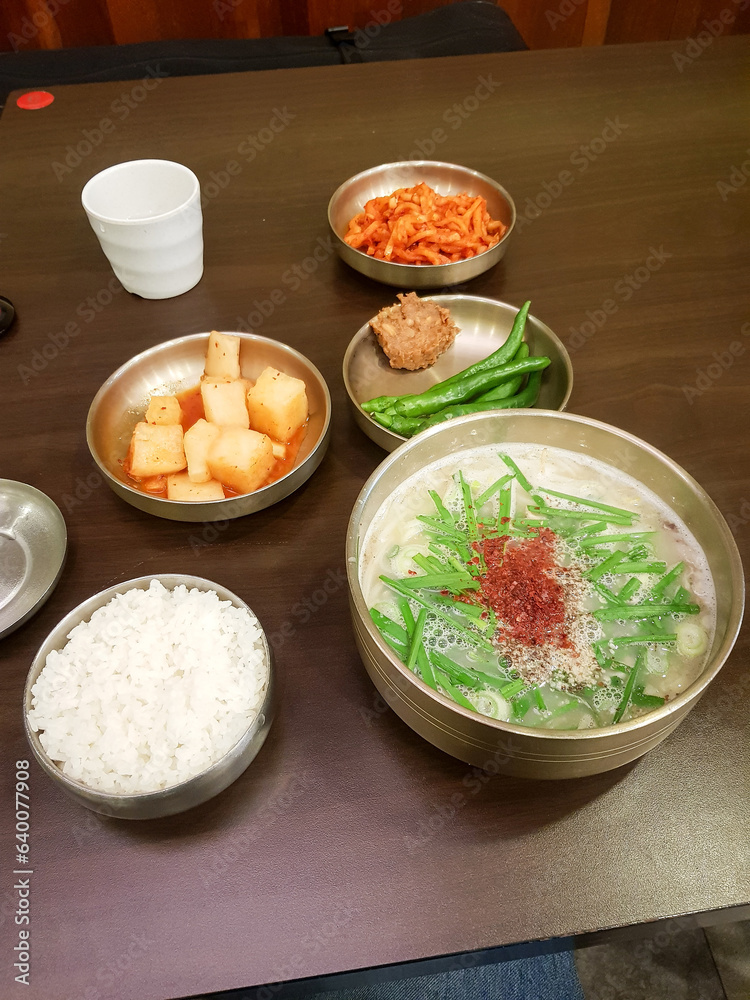 Beef Bone Soup, gomtang Beef Bone Soup, gomtang