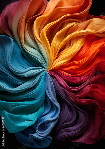 abstract colorful background with waves