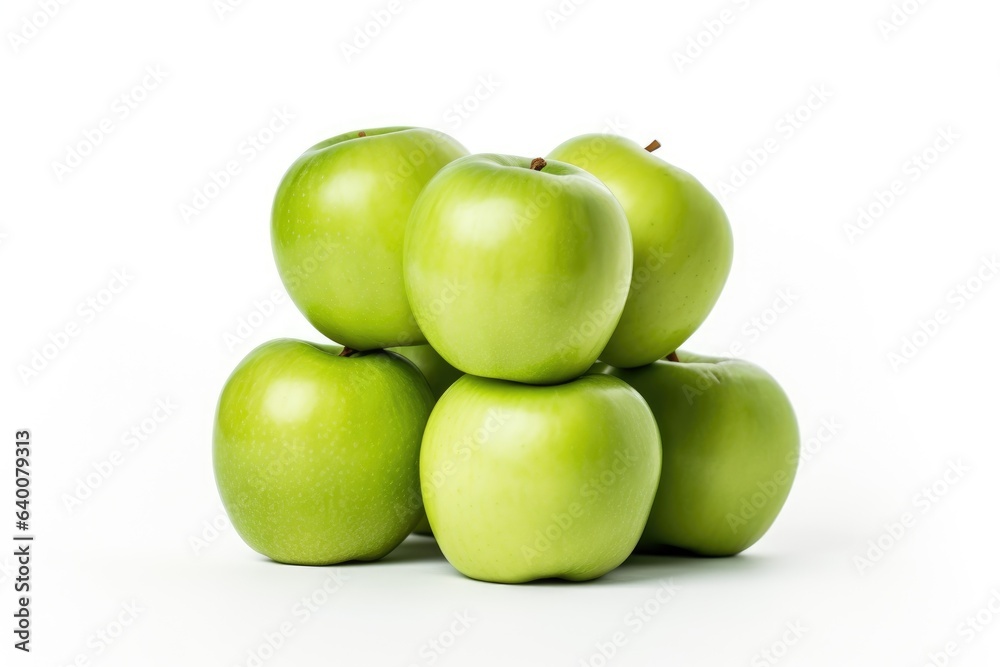green apples isolated on white background green apples isolated on white background