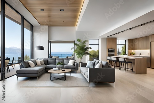 modern living room gernated ai