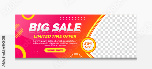 Gradient sale banner template