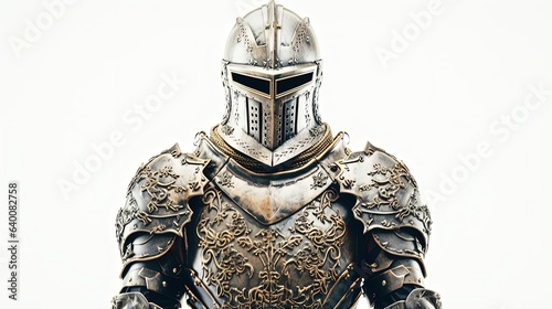 Fotografia knight armor isolated on white