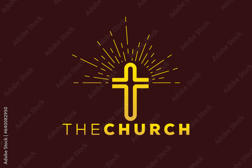 Trendy and Professional letter T church sign Christian and peaceful vector logo design