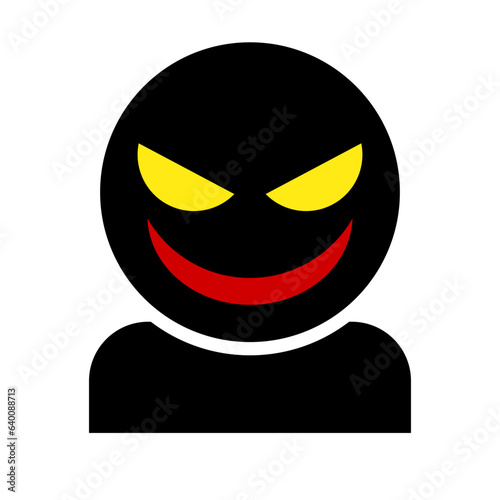Suspicious person icon. Scammer. Vector.