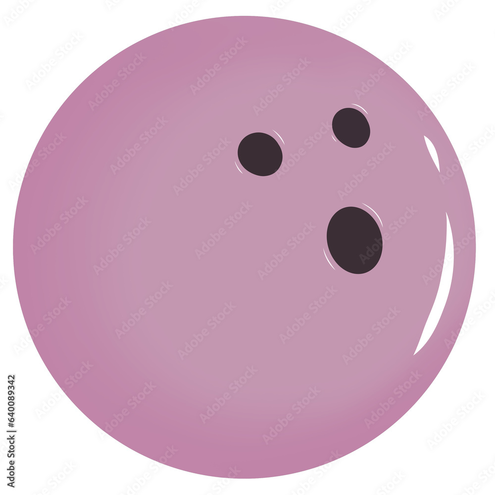 Bowling ball glossy pale violet Bowling ball glossy pale violet