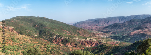 Landscape view of high Atlas Mountains, Morocco.