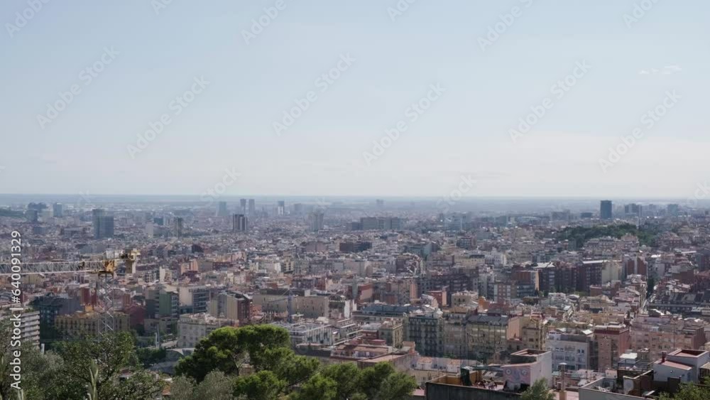 Panorama from Parc Guell pan left 4k 30fps Panorama from Parc Guell pan left 4k 30fps