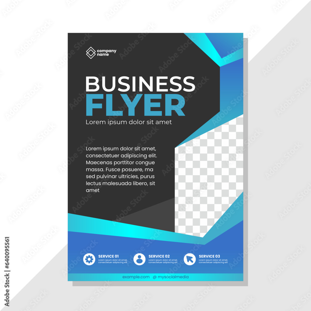 Corporate business flyer template design