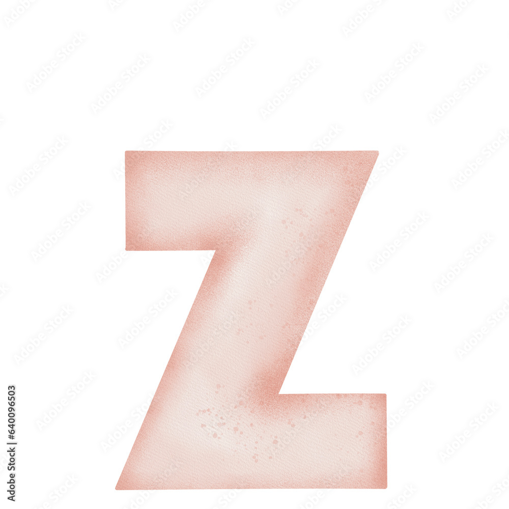 A-Z alphabets pink watercolor A-Z alphabets pink watercolor