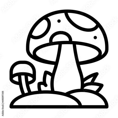 Mushroom Line Icon