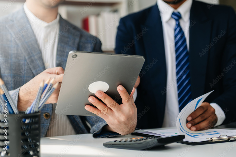Business project team working together at meeting room at office.Horizontal.. Business project team working together at meeting room at office.Horizontal..