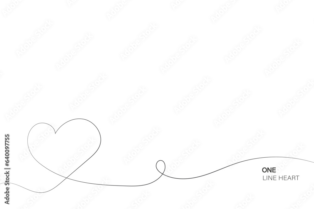 Continuous line with heart.Hand drawn vector illustration.Fine swirls and romantic symbols.Vector Continuous line with heart.Hand drawn vector illustration.Fine swirls and romantic symbols.Vector