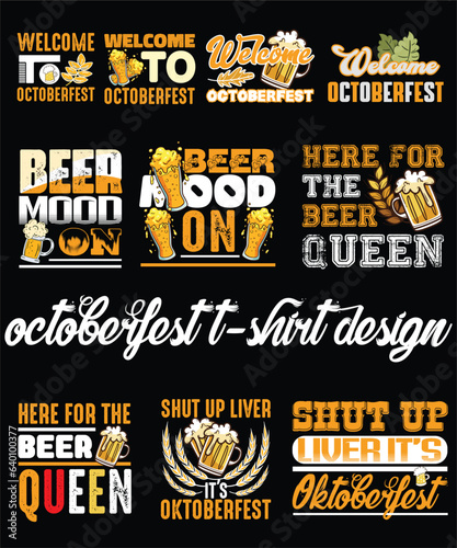 Tableau sur toile Octoberfest new t-shirt design graphic