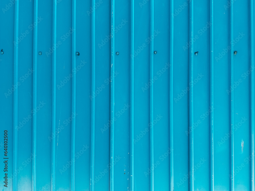 The steel walls are lined up in a blue pattern The steel walls are lined up in a blue pattern