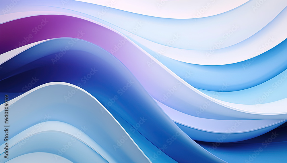 Abstract Serenity: Layered Waves in Shades of Blue and Violet Abstract Serenity: Layered Waves in Shades of Blue and Violet