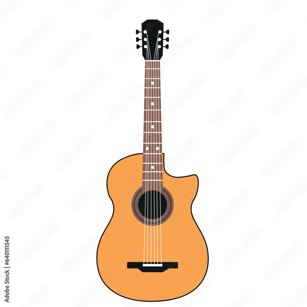 Fototapeta premium Acoustic Guitar Illustration