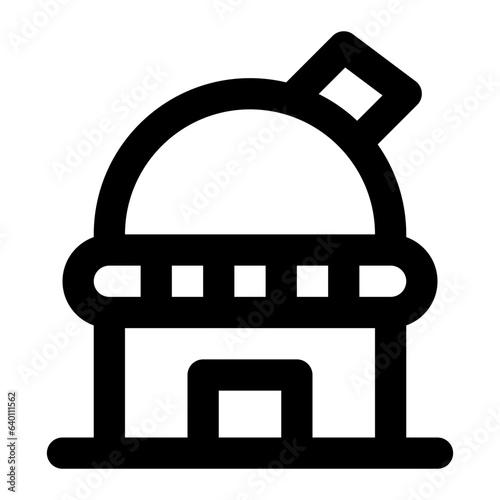 observatory line icon