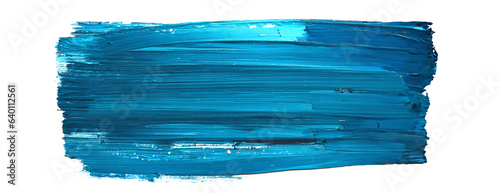 Blue oil colour brush stroke