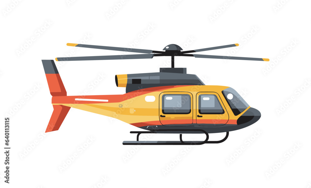 Helicopter vector illustration isolated on white background. Helicopter vector illustration isolated on white background.
