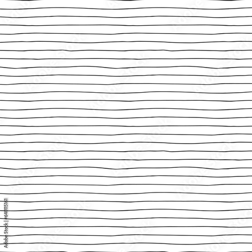 Hand drawn uneven strips in black on white background. For fashion graphics such as textile allover print, for home decor such as wallpaper, tablecloths, bedclothes, for wrapping, covering, decoration