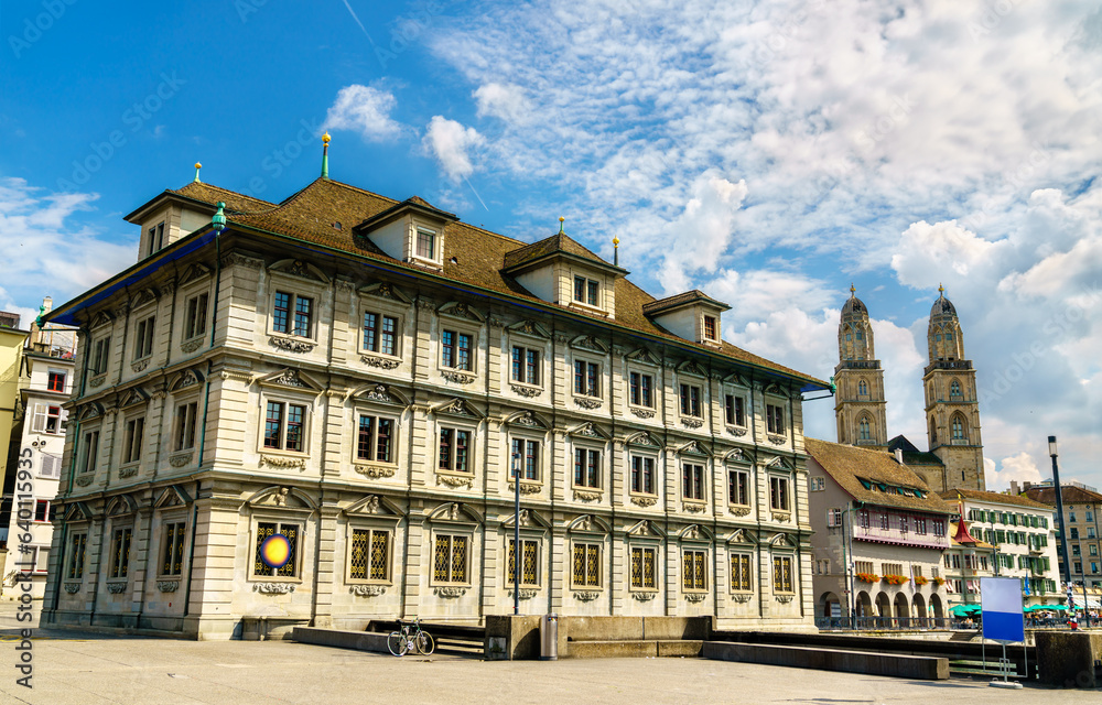 Rathaus, the Town Hall of Zurich in Switzerland