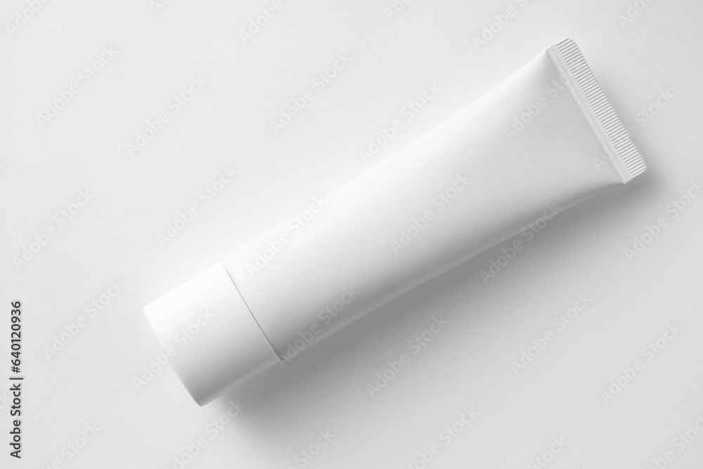 cosmetic white cream tube with white background cosmetic white cream tube with white background
