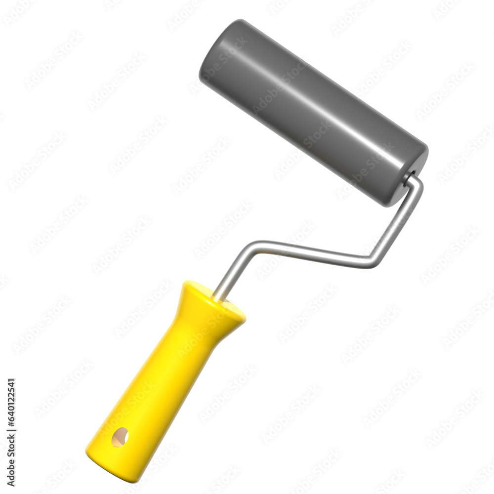 3d icon Paint Roller, 3d illustration, 3d element, 3d rendering. 3d icon Paint Roller, 3d illustration, 3d element, 3d rendering.