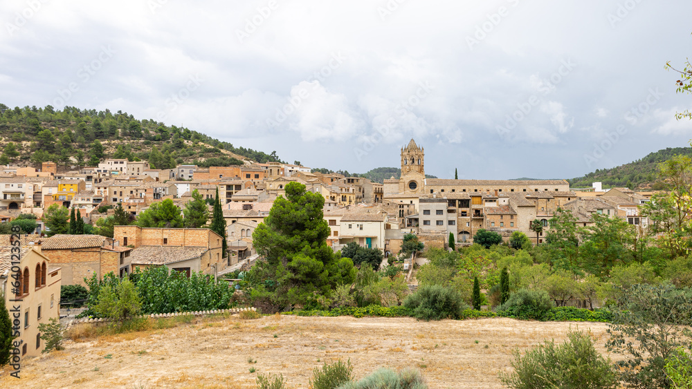 Cistercian Monastery of Santa Maria de Vallbona de les Monges, Catalonia. Tourist travel in Spain.