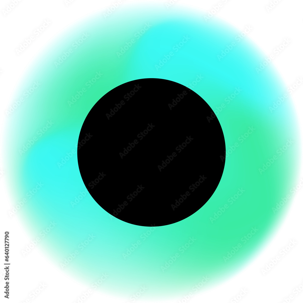 Abstract gradient blue circle shape element Abstract gradient blue circle shape element