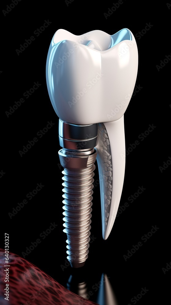 Technological Dental Implant. Generative AI Technological Dental Implant. Generative AI