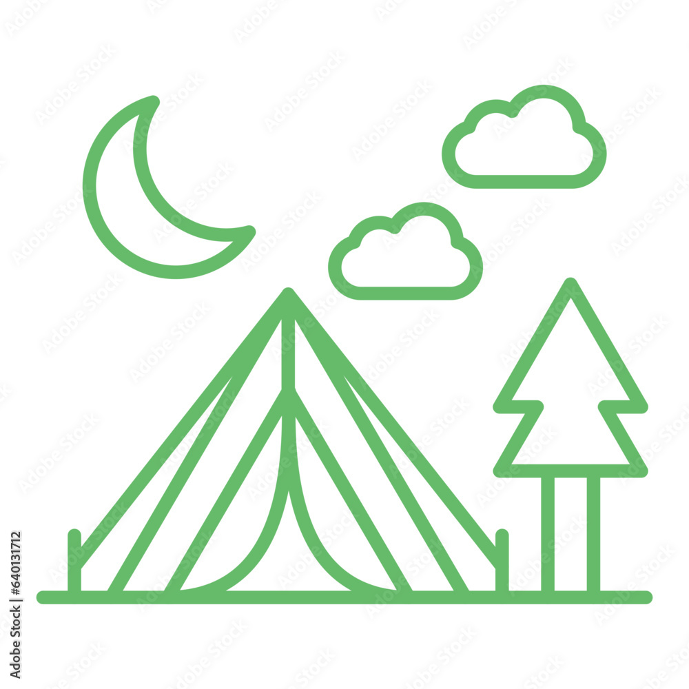 Obraz premium Camping Icon