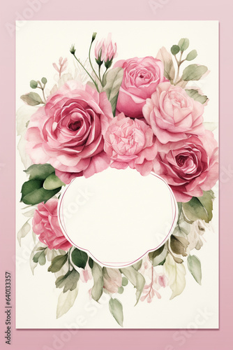 flowers bouquet watercolor art design.