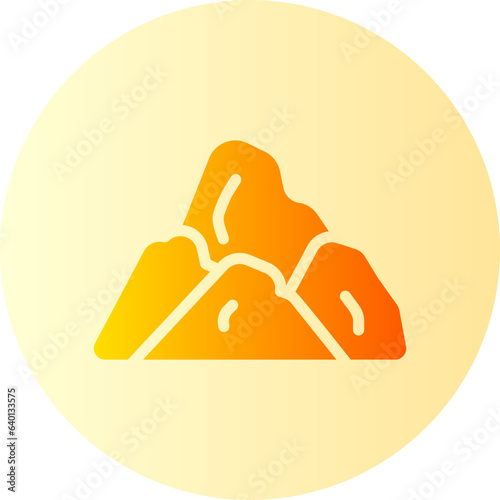 mountain gradient icon