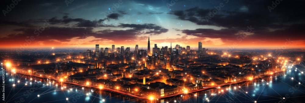 World connected with network technology. Illuminating the global sphere of business, communication, and connectivity in a futuristic cyberspace World connected with network technology. Illuminating the global sphere of business, communication, and connectivity in a futuristic cyberspace