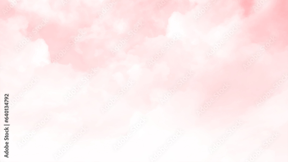 white cloud with pink sky background