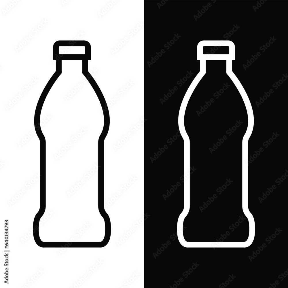black and white water bottle icon, vector, template, logo, trendy, collection, flat, design black and white water bottle icon, vector, template, logo, trendy, collection, flat, design