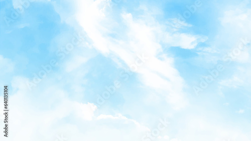 Blue sky with cloud. Clearing day and Good weather in the morning. White cloud with blue sky background