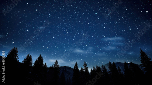 Crystal-clear night sky filled with stars