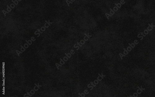 Texture of black decorative plaster or concrete with vignette. Abstract grunge background for design.