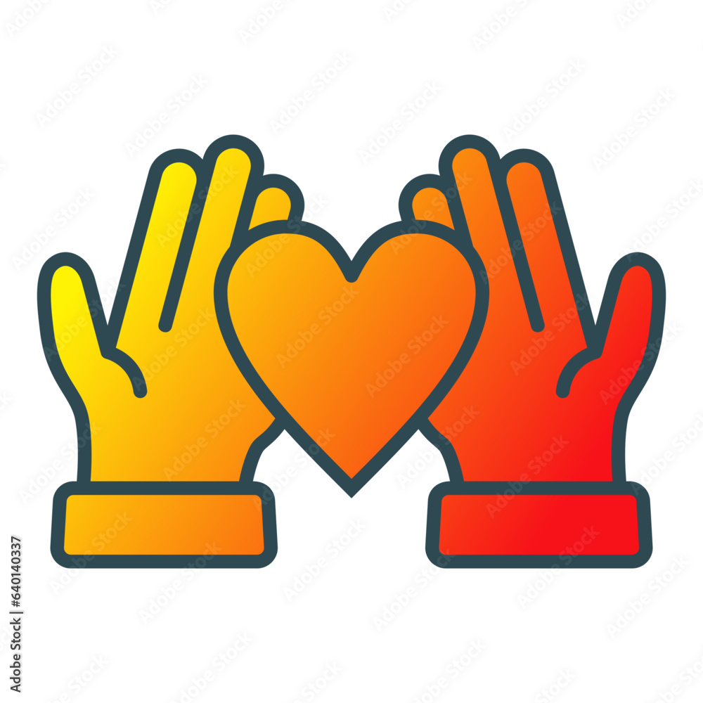 Obraz premium Give Love Icon