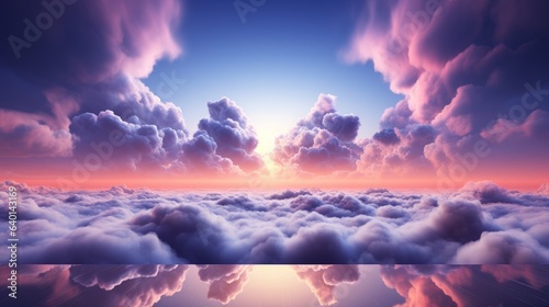 Abstract pastel cloud purple and pink soft tone background. 