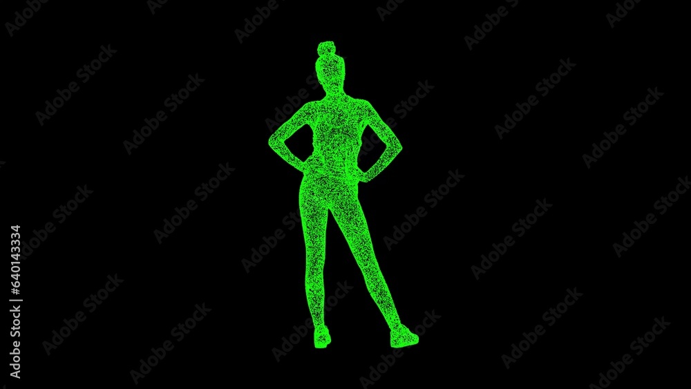 3D Woman in summer clothes on black bg. Relax concept. Summer sea holiday. Business advertising backdrop. For title, text, presentation. 3d animation. 3D Woman in summer clothes on black bg. Relax concept. Summer sea holiday. Business advertising backdrop. For title, text, presentation. 3d animation.
